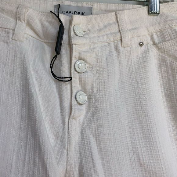 CarlOpik white jeans NWOT - Picture 5 of 8